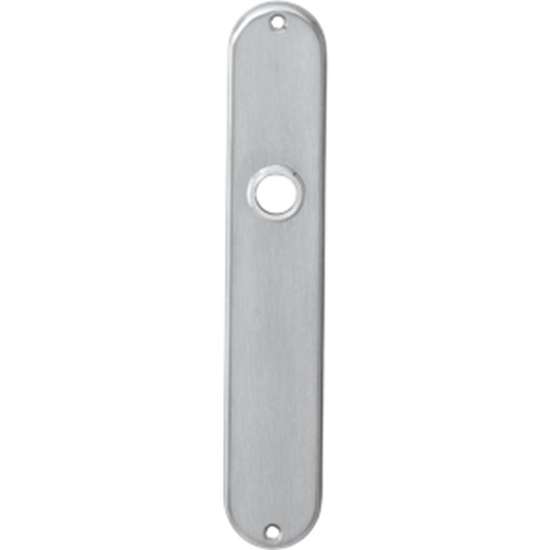 Afbeeldingen van Langschild ovaal 220x41mm RVS