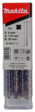 Afbeeldingen van Makita P2S:Sds-Plus Boor 6X110Mm 10St B-46517-10