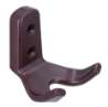 Afbeeldingen van Siro Kapstokhaak kunststof - boorafstand 20mm/L 62mm/H 62mm/B 57mm - bruin 