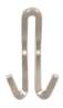 Afbeeldingen van Siro Kapstokhaak metaal - boorafstand 18mm/L 118mm/H 30mm/B 69mm RVS effect 