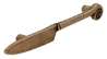 Afbeeldingen van Siro Meubelgreep metaal - boorafstand 96mm/L 139mm/H 23mm/B 19mm - antiek messing 