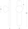 Afbeeldingen van INTERSTEEL Knop Paddenstoel op schild blind rvs geborsteld 2695