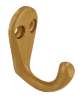 Afbeeldingen van Siro Kapstokhaak metaal - boorafstand 10mm/L 41mm/H 33mm/B 20mm - goud mat 