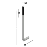 Afbeeldingen van GB Muurplaatanker M24 500x100 dl>120 Blank