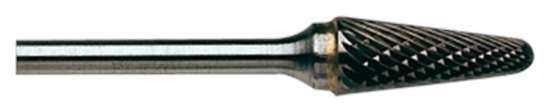 Afbeeldingen van Flexovit Hardmetaal frees l - Ø10x27mm - kegel/rond 