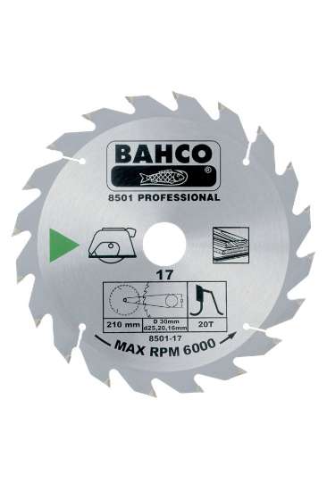 Afbeeldingen van Bahco cirkelzaagblad voor Hout 160x20mm 18tands