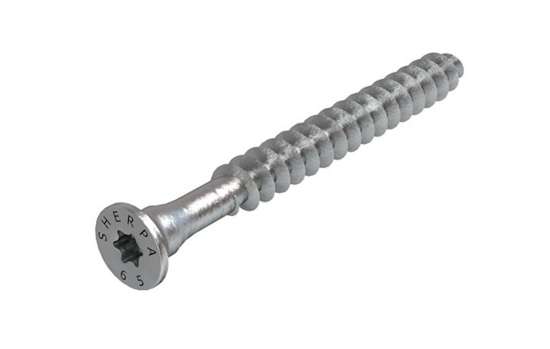 Afbeeldingen van GB schroef sherpa - 6,5x65 10mm - zink nikkel