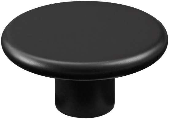 Afbeeldingen van Hermeta Knop Rond 50mm 3755-70E Zwart