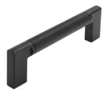 Afbeeldingen van Siro Meubelgreep metaal - boorafstand 96mm/L 110mm/H 32mm/B 12mm mat zwart 