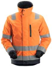 Afbeeldingen van Snickers Winterjas 1130-6658 maat 3XL high visibility geel