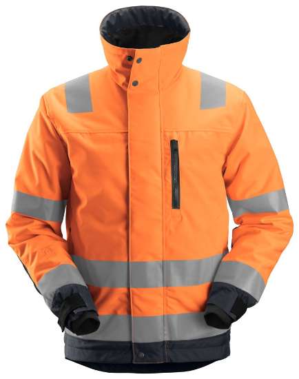 Afbeeldingen van Snickers Winterjas 1130-6658 maat 2XL high visibility geel