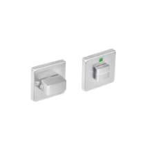 Afbeeldingen van INTERSTEEL Rozet vierkant met toilet-/badkamersluiting rvs geborsteld 8 mm 3510
