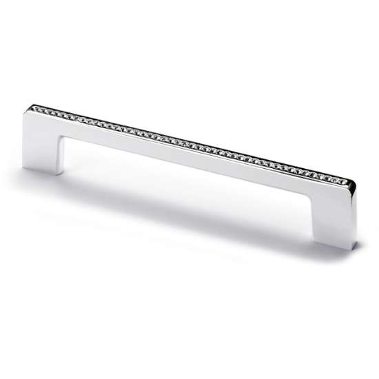 Afbeeldingen van Hettich Greep Opera, boorafstand 96 / 128 mm, L 135 mm, B 8,5 mm, H 33 mm, glans verchroomd