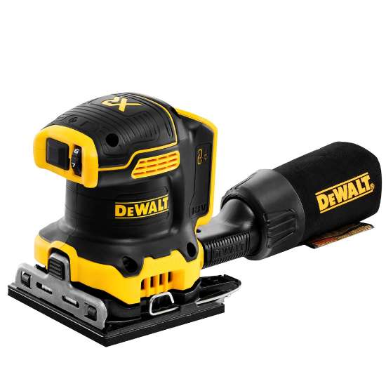 Afbeeldingen van DeWALT 18v xr brushless 1/4 vel vlakschuurmachine in tstak koffer - zonder accu en lader DCW200NT