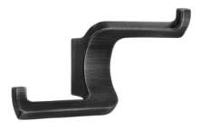 Afbeeldingen van Siro Kapstokhaak metaal - boorafstand 16mm/L 63mm/H 37mm/B 108mm antiek ijzer 