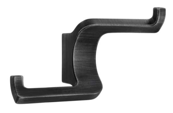 Afbeeldingen van Siro Kapstokhaak metaal - boorafstand 16mm/L 63mm/H 37mm/B 108mm antiek ijzer 