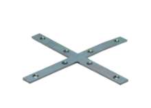 Afbeeldingen van GB raamkruis - 130x11x2mm - zink magnesium