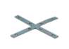Afbeeldingen van GB raamkruis - 130x11x2mm - zink magnesium