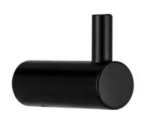 Afbeeldingen van Siro Kapstokhaak metaal - L 28mm/H 40mm/B 14mm mat zwart 