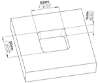 Afbeeldingen van Siro Schelpgreep metaal - L 56mm/H 16mm/B 56mm RVS effect 