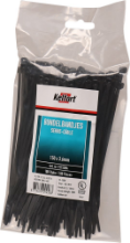 Afbeeldingen van Kelfort bundelbandjes - 3.6x150mm - zwart UV-bestendig 
