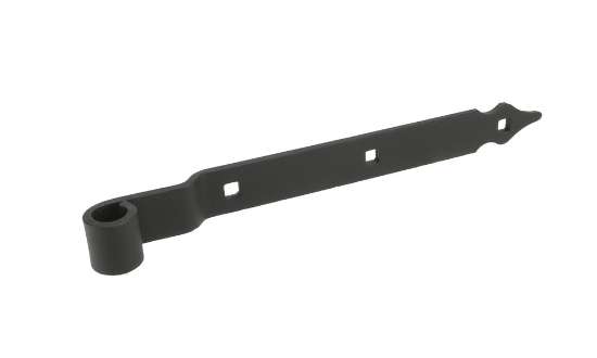 Afbeeldingen van GB Heng Rusticavoor vlakwerk 1200x45x6mm zwarte Epoxy Coating 