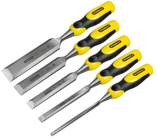 Afbeeldingen van Stanley steekbeitelset - 6,12,18,25 en 32mm - 5 delig