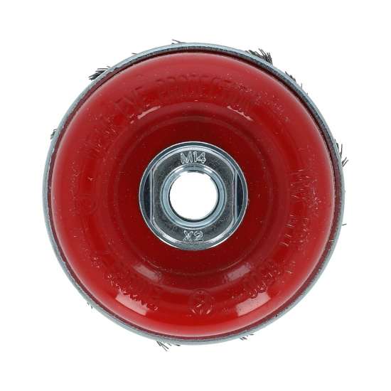 Afbeeldingen van Flexovit Komstaaldraadborstel - Ø80mm M14 - draaddikte 0.35mm