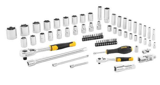 Afbeeldingen van STANLEY Dopsleutelset 1/4" + 1/2" - 72 delig STMT82831-1