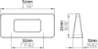 Afbeeldingen van Siro Meubelgreep metaal - boorafstand 32mm/L 54mm/H 24mm/B 10mm wit mat 