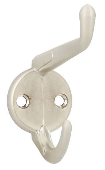 Afbeeldingen van Siro Kapstokhaak metaal - boorafstand 19mm/L 72mm/H 75mm/B 32mm nikkel mat 
