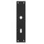 Afbeeldingen van INTERSTEEL Schild renovatie rechthoekig 250x55x2mm RVS mat zwart 2688