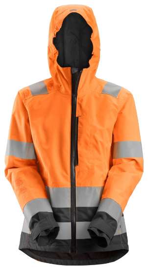 Afbeeldingen van Snickers softshell dames jack 1347-5558 maat XL High Visibility Oranje