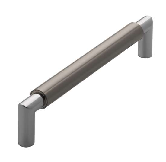 Afbeeldingen van Siro Meubelgreep metaal - boorafstand 160mm/L 172mm/H 37mm/B 16mm RVS effect/chroom 