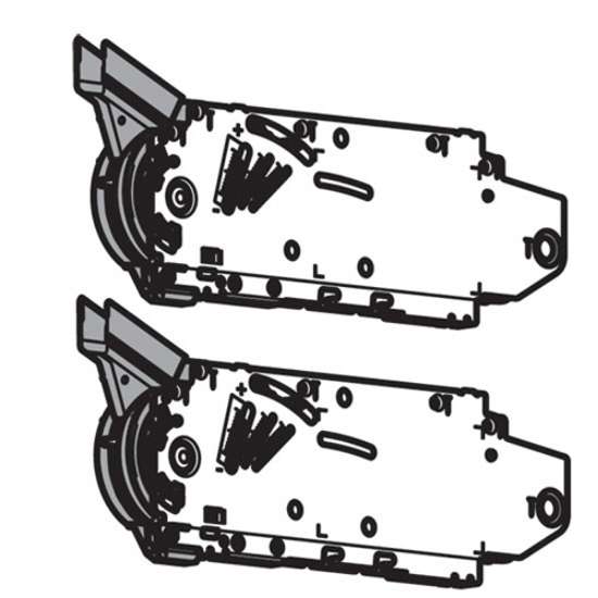 Afbeeldingen van Blum 2 beslagelementen voor vouwklap Aventos HF - prestatiefactor 2.600-5.500 20F2200.05KRAFTSP