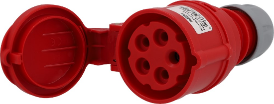 Afbeeldingen van Kelfort Contrastekker - 380v - CEE17 4P met randaarde rode kernkleur 16A 