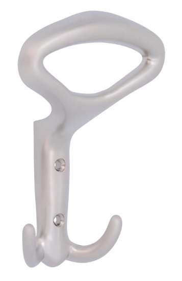 Afbeeldingen van Siro Kapstokhaak metaal - boorafstand 32mm/L 147mm/H 52mm/B 101mm - nikkel mat 