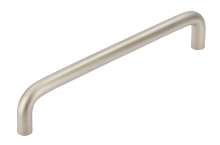 Afbeeldingen van Siro Meubelgreep metaal - boorafstand 128mm/L 136mm/H 27mm/B 8mm nikkel mat 
