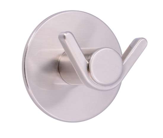 Afbeeldingen van Siro Haak metaal - zelfklevend L 60mm/H 38mm/B 60mm RVS effect 