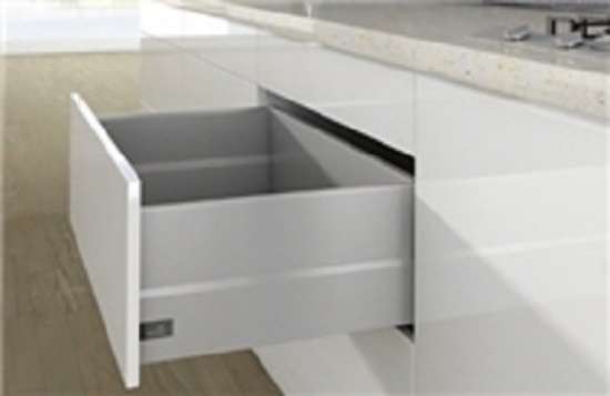Afbeeldingen van Frontlade Set TopSide H250/126 L400 Zilver