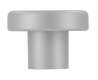 Afbeeldingen van Siro Meubelknop kunststof - L 28mm/H 20mm/B 28mm - aluminium 