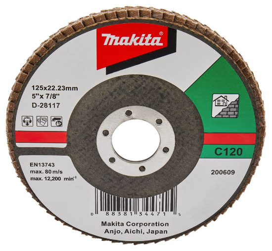 Afbeeldingen van Makita Lamellenschijf D-28117 - Ø125mm - C120 