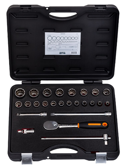Afbeeldingen van Bahco doppenset 1/2'' 25 Delig 7825MBP
