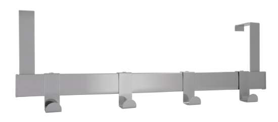 Afbeeldingen van Siro Deurkapstok metaal - met 4 haken L 404mm/H 75mm/B 138mm chroom glanzend 