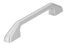 Afbeeldingen van Siro Meubelgreep kunststof - boorafstand 128mm/L 167mm/H 26mm/B 16mm - aluminium 
