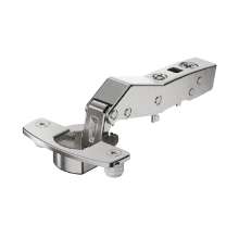 Afbeeldingen van Hettich Sensys hoekscharnier W30 met geïntegreerde demping (Sensys 8639i W30), vernikkeld, opliggend, openingshoek 95°, TB-boorbeeld 45 x 9,5 mm, om in te drukken (ø 8 x 11)