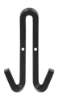 Afbeeldingen van Siro Kapstokhaak metaal - boorafstand 18mm/L 118mm/H 30mm/B 69mm mat zwart 