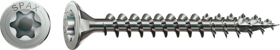 Afbeeldingen van Spax spaanplaatschroef - Ø5x60mm T20 - platkop RVS