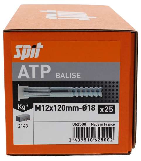 Afbeeldingen van Spit chemisch binnendraadanker ATP - M12x120mm - inox A4 