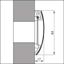 Afbeeldingen van Brievenbusborstel  wit